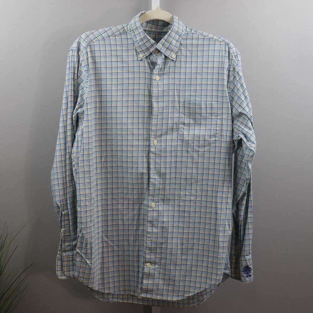 Peter Millar Performance Plaid Button-Down Shirt … - image 1